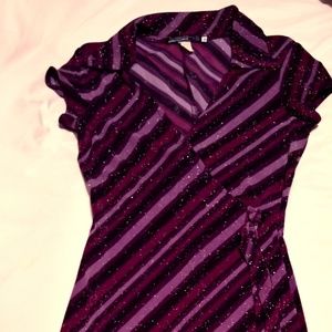 Glitter Diagonal Disco Dress